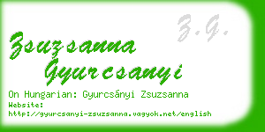 zsuzsanna gyurcsanyi business card
