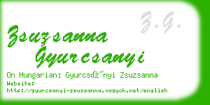 zsuzsanna gyurcsanyi business card